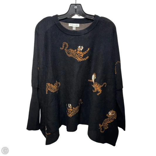 Poncho By She + Sky In Animal Print, Size: Osfm