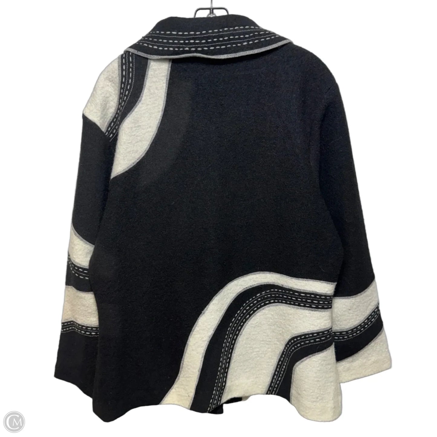Wool Jacket By Northstyle In Black & White, Size: 1x