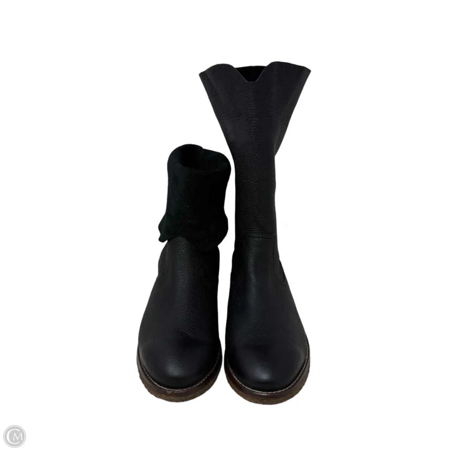 Ava Relaxed Leather Boots By Trask In Black, Size: 9