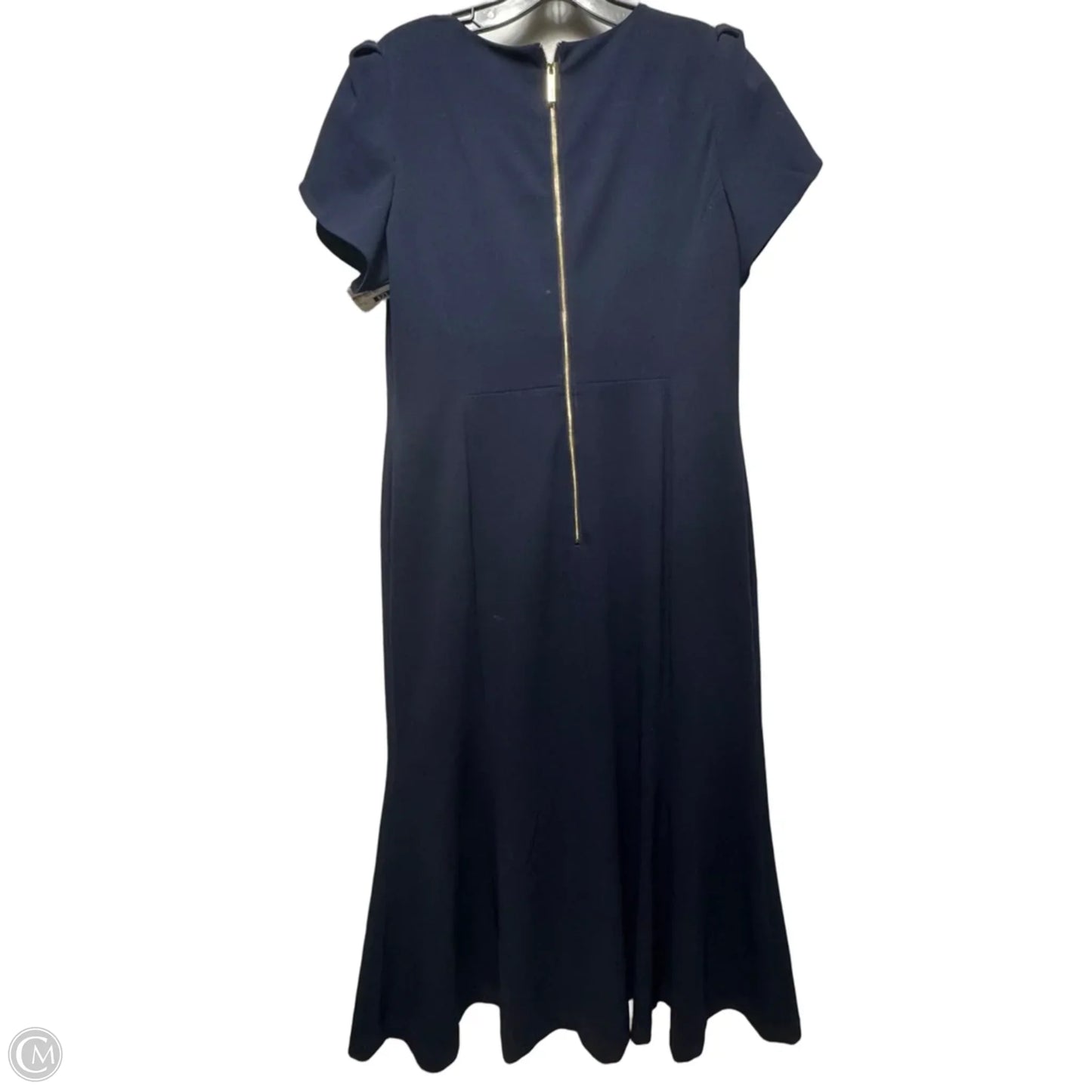 Dress Casual Maxi By Calvin Klein In Navy, Size: 14
