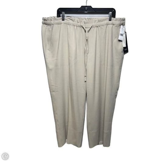 Pull On Wide Leg Pants By Liverpool In Dusty Tan, Size: 2x
