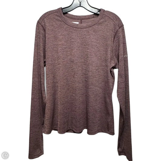 Top Long Sleeve By Columbia In Maroon, Size: Xl