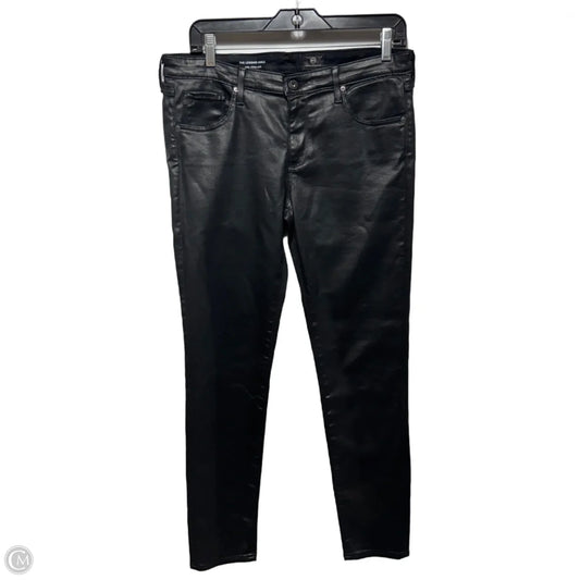 The Legging Ankle Coated Pants By Adriano Goldschmied In Black, Size: 10