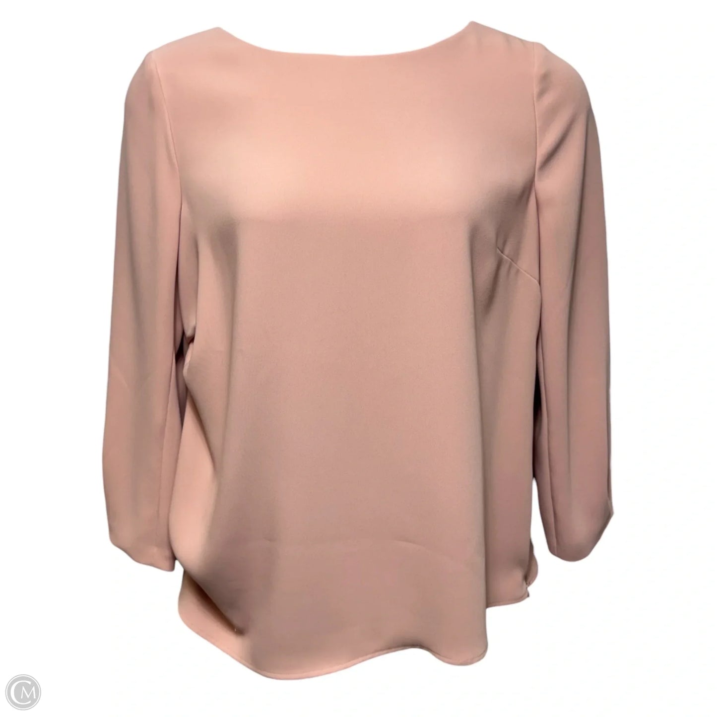 Blouse Long Sleeve By The Fold In Peach, Size: 14