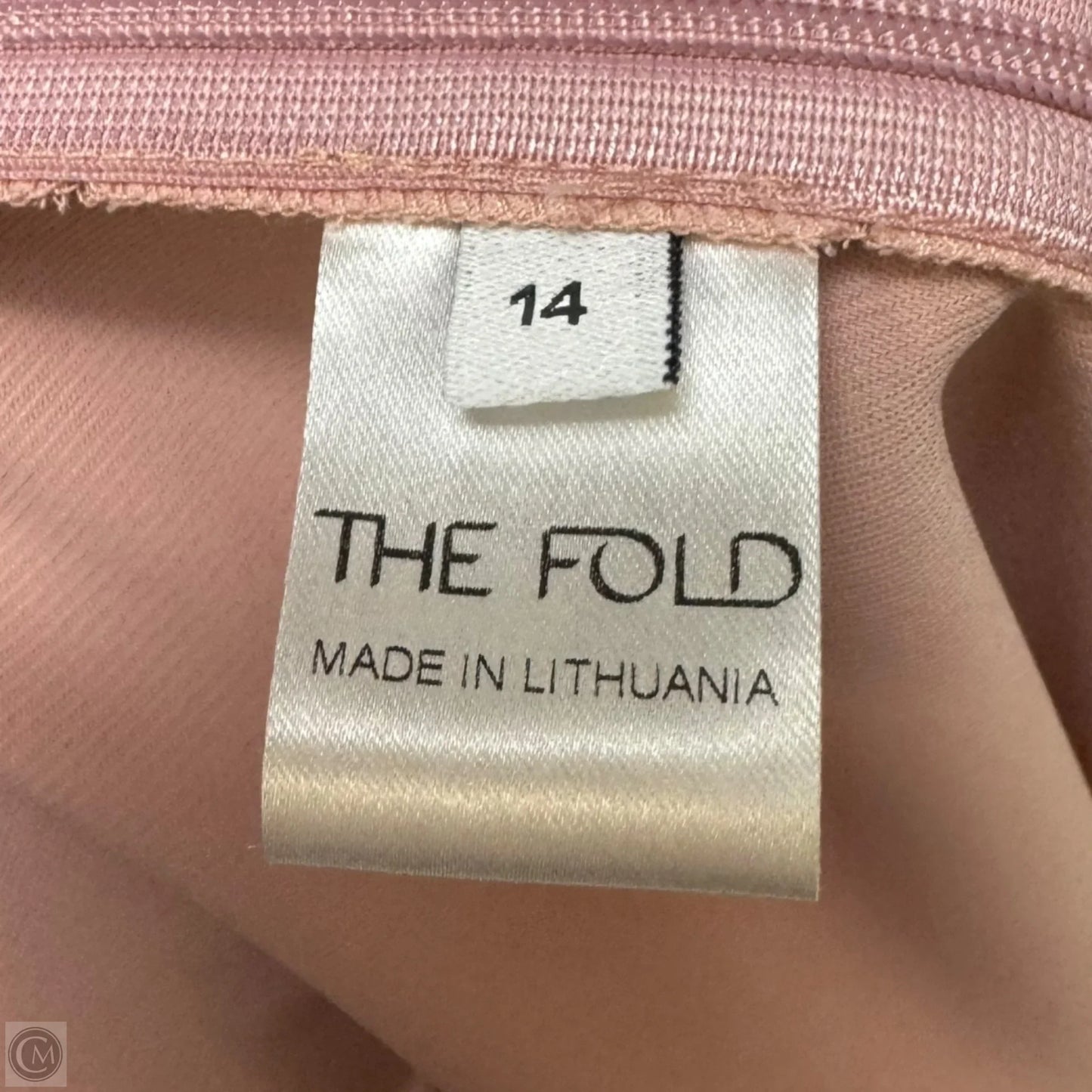 Blouse Long Sleeve By The Fold In Peach, Size: 14