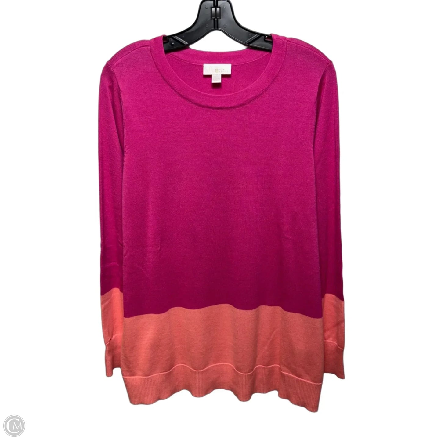 Sweater By Belle By Kim Gravel In Pink, Size: L
