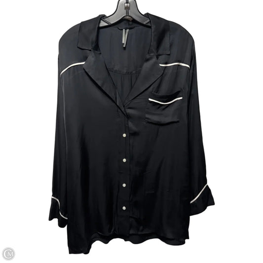 Saddle Up Top Long Sleeve By Anthropologie In Black & White, Size: S