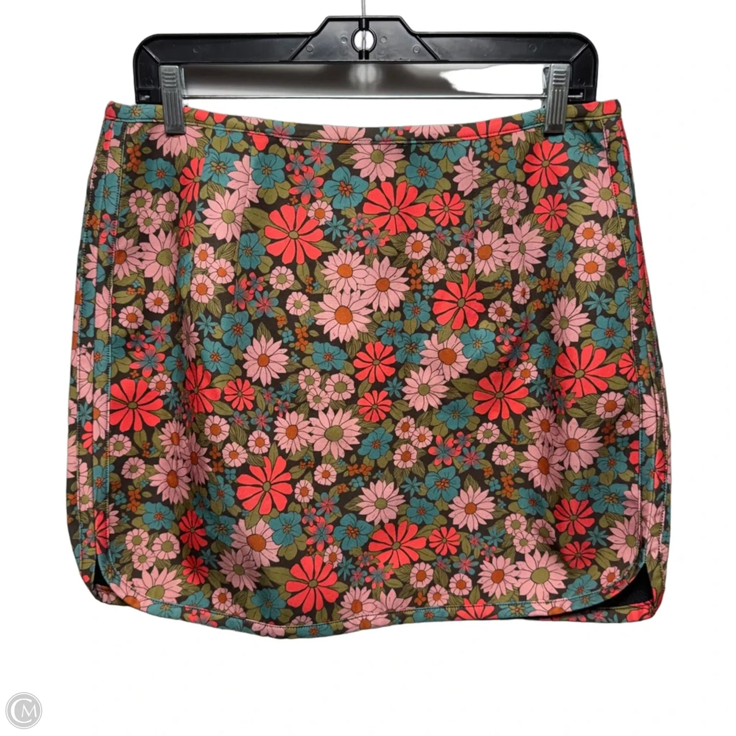 Skirt Mini & Short By Natural Life In Floral Print, Size: L