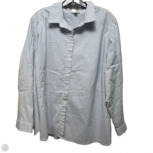 Top Long Sleeve By J. Jill In Striped Pattern, Size: 3x
