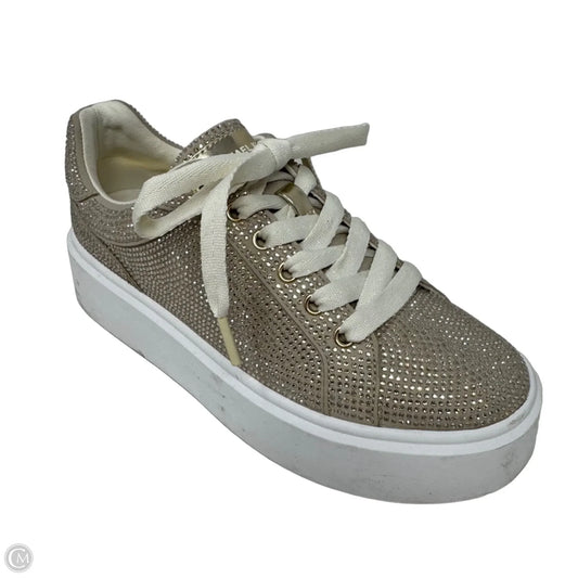 Romey Embellished Platform Sneakers By Michael By Michael Kors In Gold, Size: 6.5