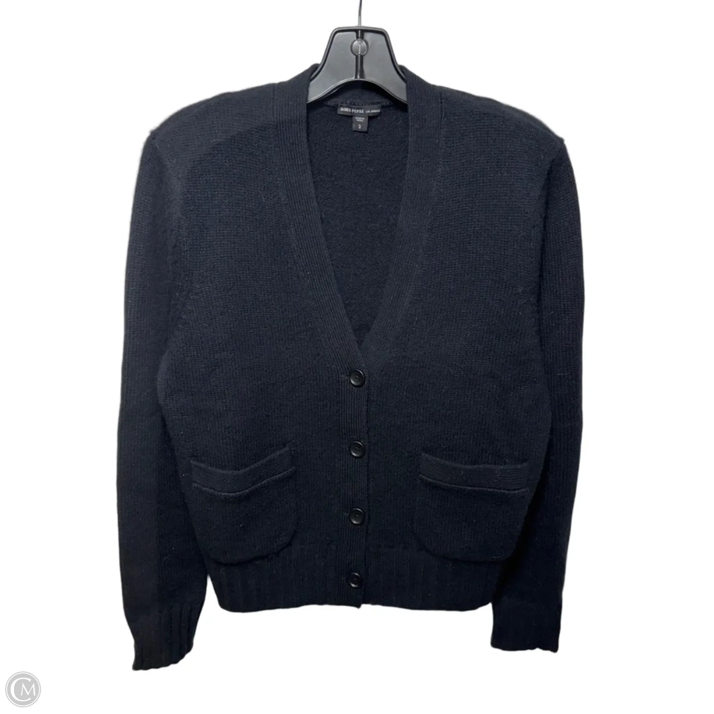 Sweater Cardigan Cashmere By James Perse In Black, Size: M