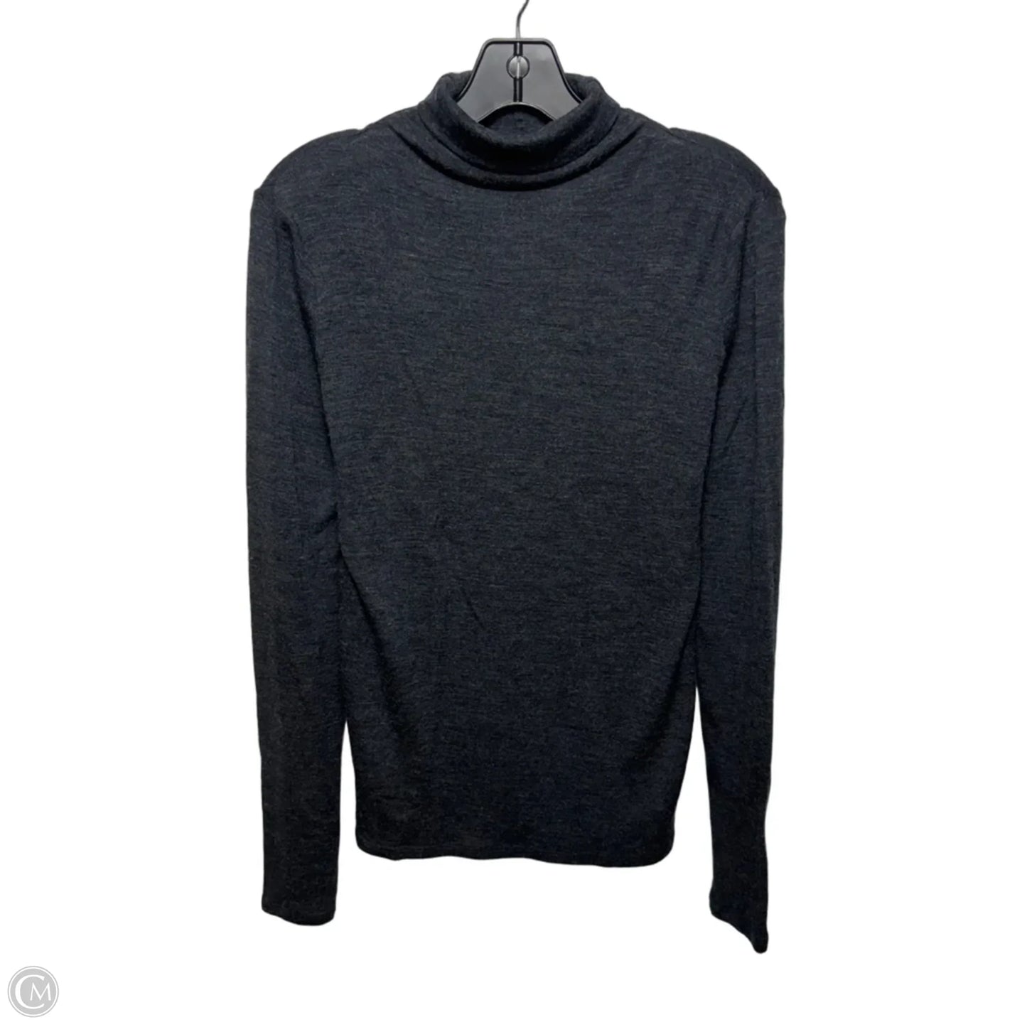 Wool Top Long Sleeve By Vince In Grey, Size: M