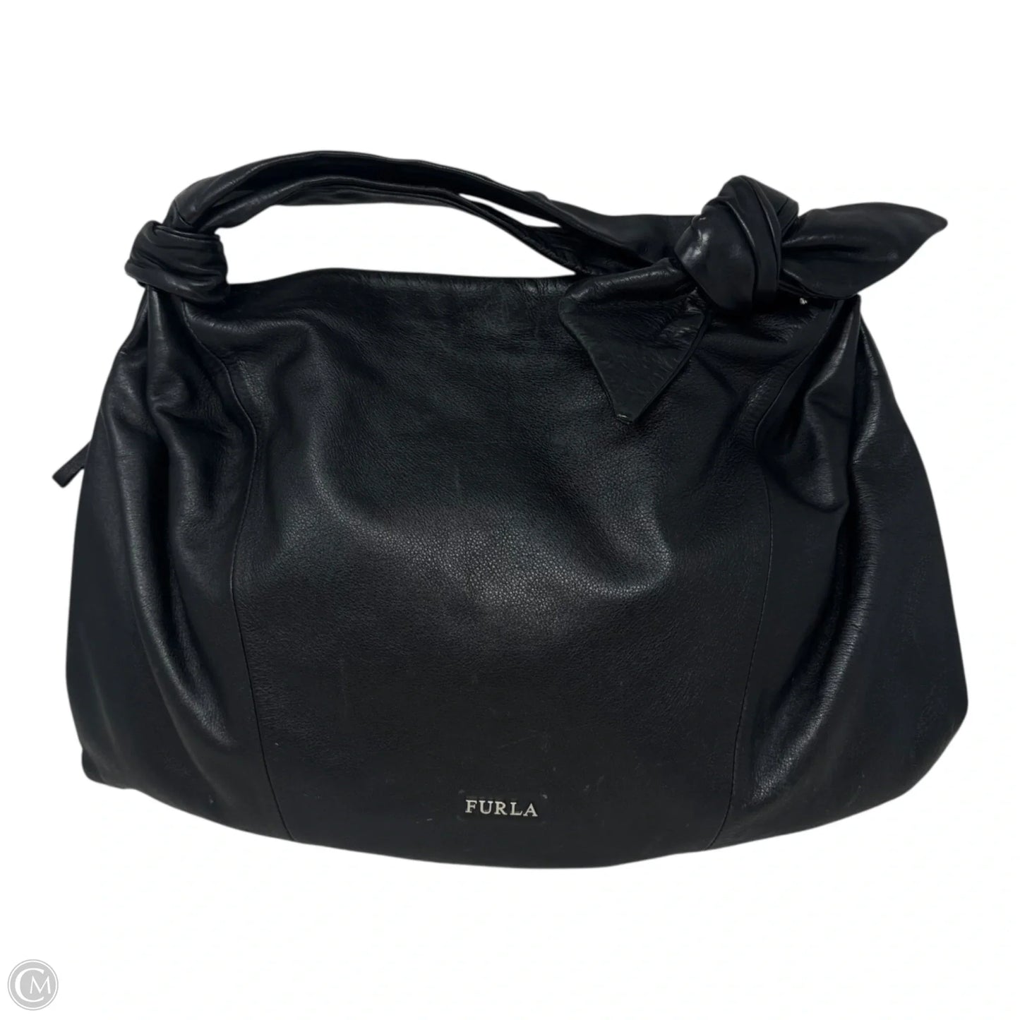 AS IS Leather Knott Bow Hobo Bag Luxury Designer By Furla, Size: Medium
