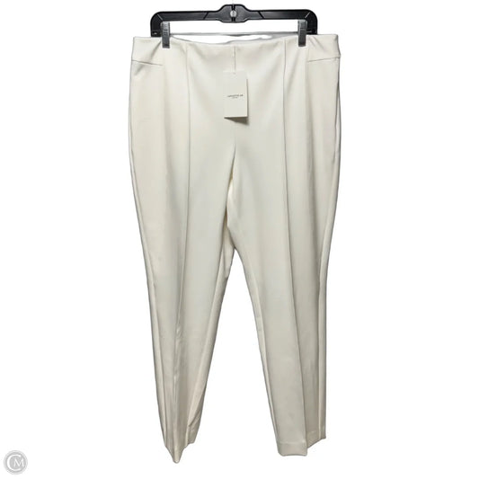 Gramercy Pants Designer By Lafayette 148 In White, Size: 16