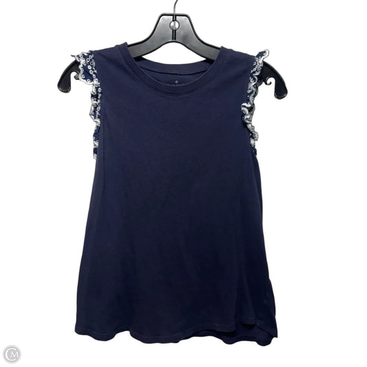 Top Sleeveless Designer By Kate Spade In Navy, Size: M