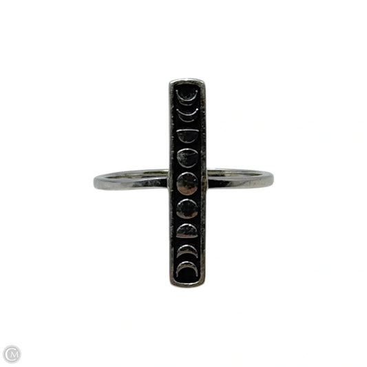 Moon Phases Sterling Silver Ring, Size: 7