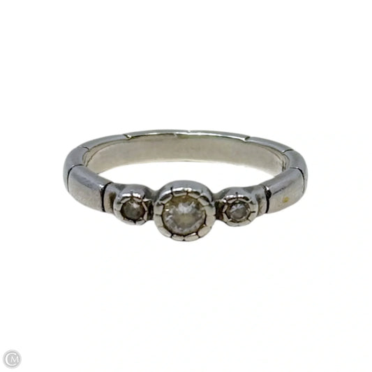 Trio Cubic Zirconium & Sterling Silver Ring By Silpada, Size: 5