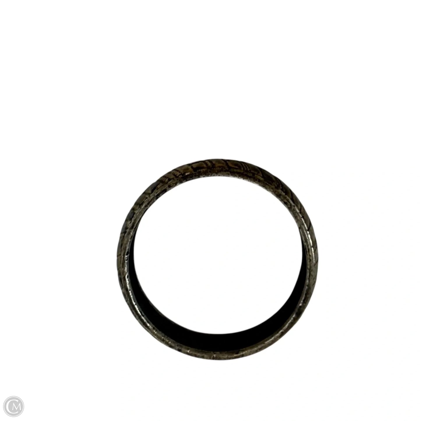 Vintage Sterling Silver Etched Cigar Band Ring By J.D. Schlang, Size: 7