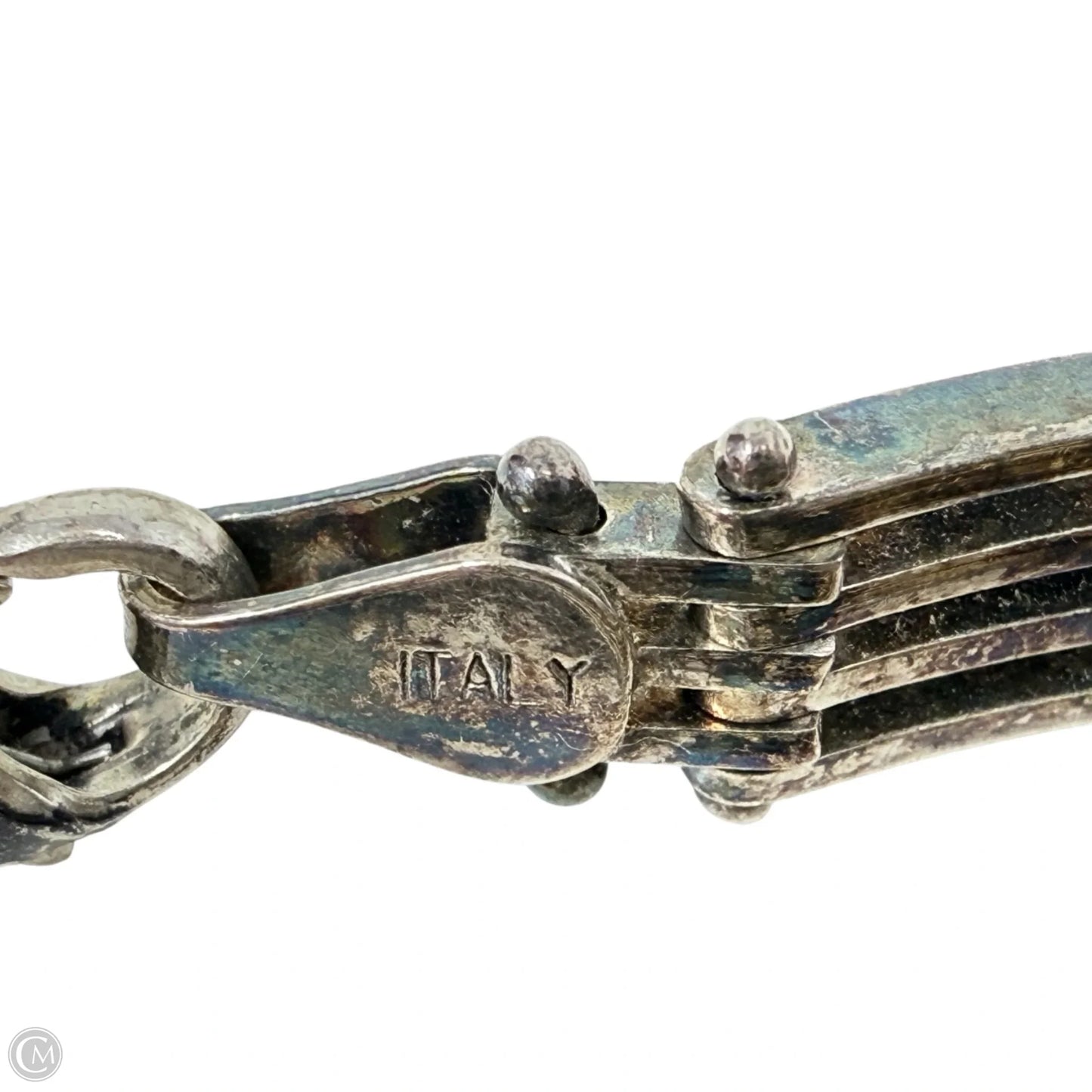 Italian Sterling Silver Rail Link Bracelet