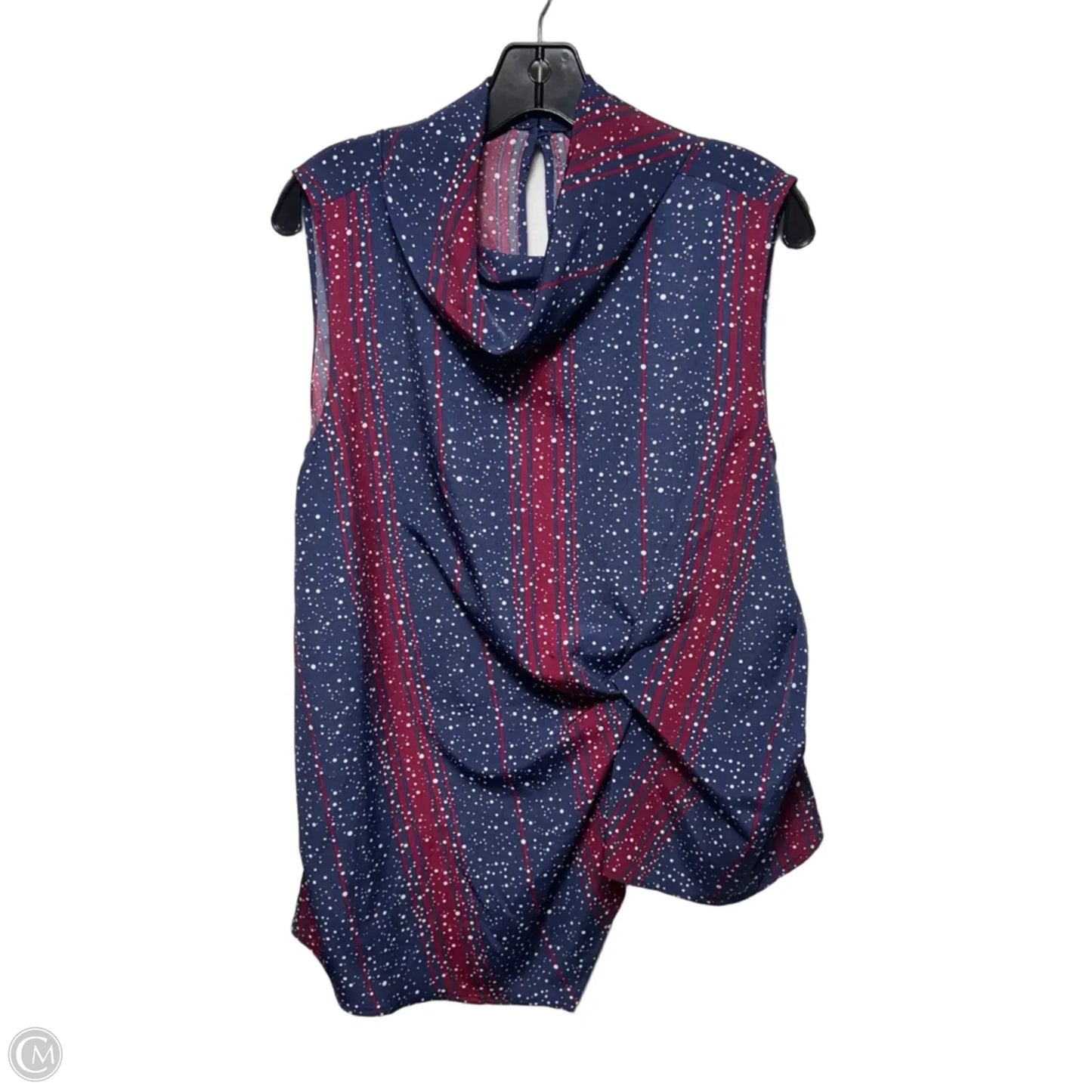 Top Sleeveless By Madison In Blue & Red, Size: Xl