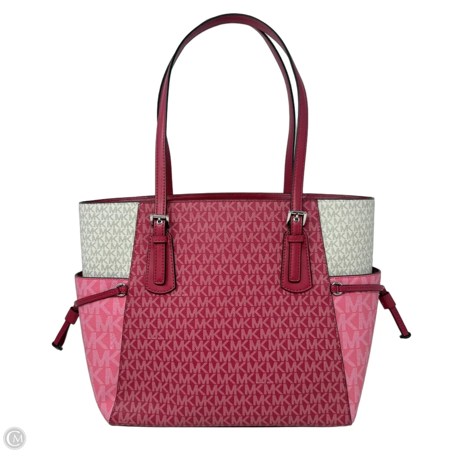 Voyager Large Color-Block Signature Logo Tote By Michael By Michael Kors, Size: Medium