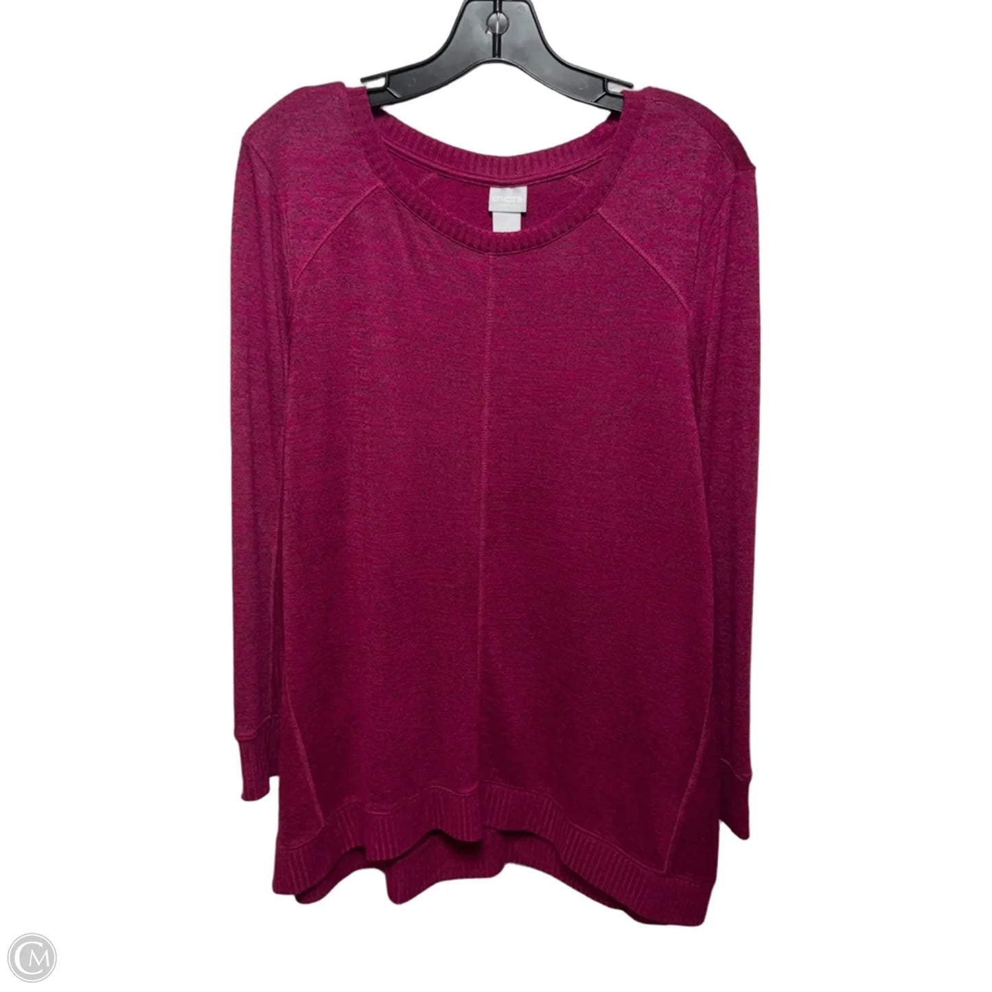 Top Long Sleeve By Chicos Zenergy In Pink, Size: 12