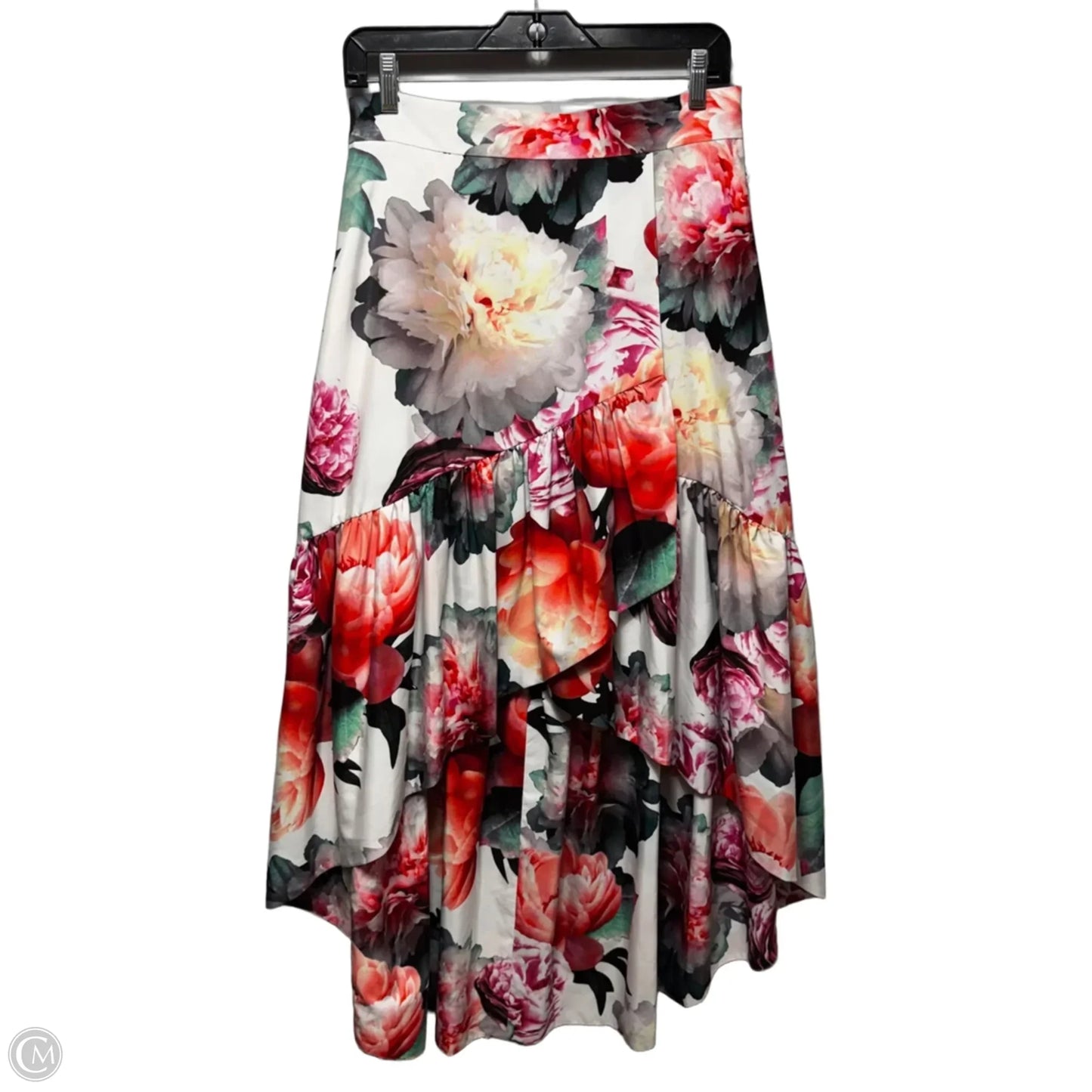 High-Low Maxi Skirt By Eliza J In Floral Print, Size: 8