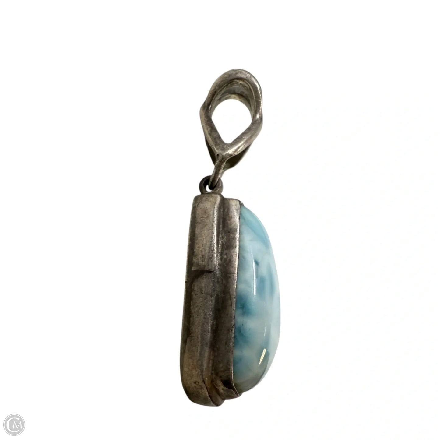 Sterling Silver & Larimar Pendant