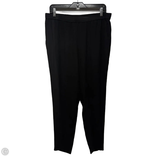 Silk Pants By Eileen Fisher In Black, Size: M