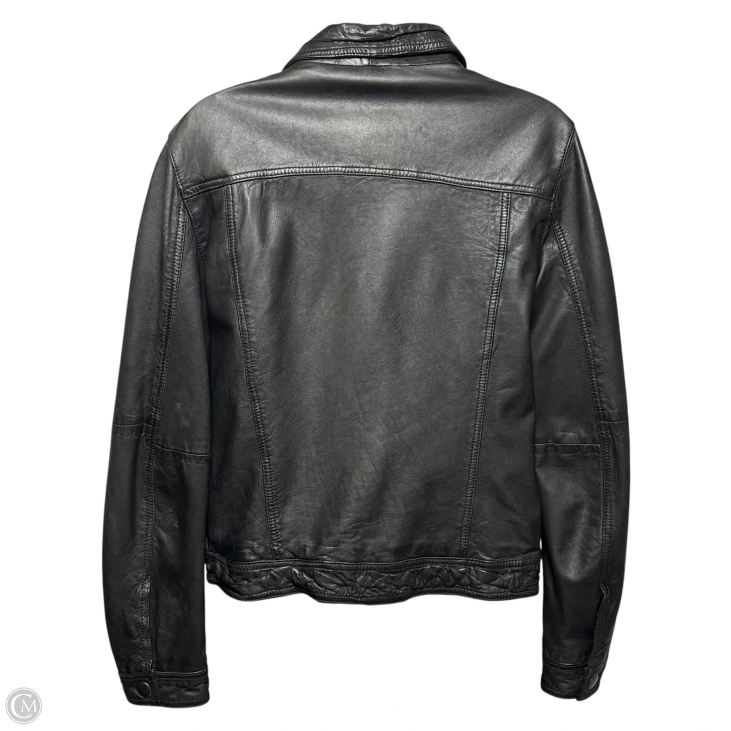 Jacket Leather By Treasure And Bond In Black, Size: M