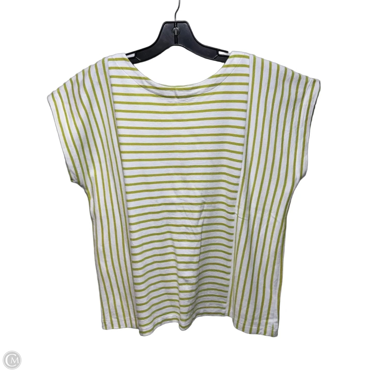 Top Short Sleeve By J. Jill In Striped Pattern, Size: L