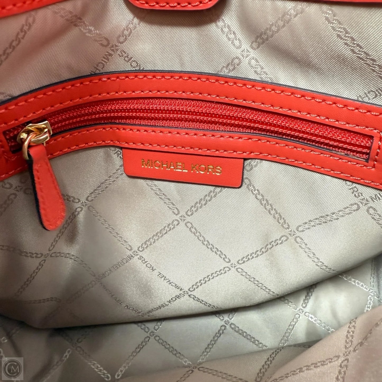 Luisa Signature Logo Messenger Bag By Michael By Michael Kors, Size: Medium