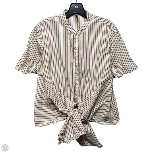 Top Short Sleeve By Scotch & Soda In Striped Pattern, Size: M