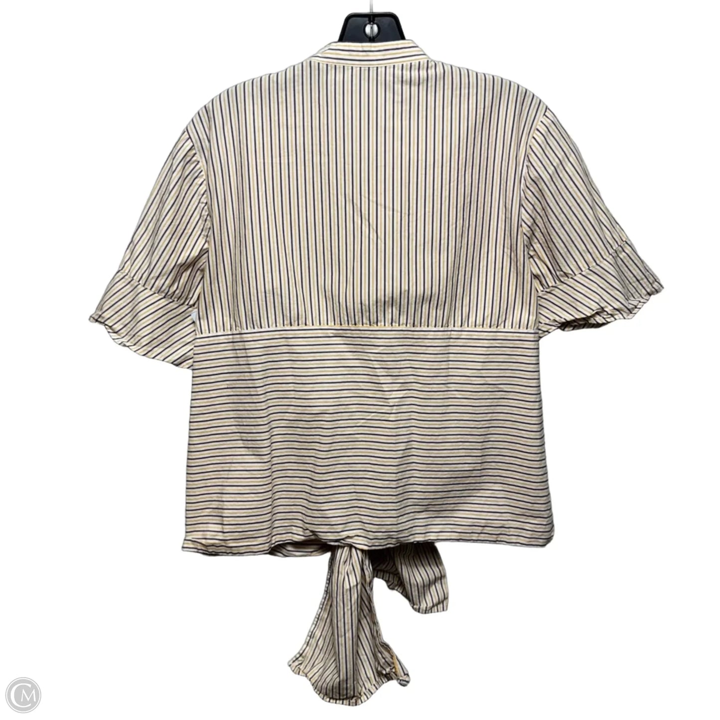 Top Short Sleeve By Scotch & Soda In Striped Pattern, Size: M
