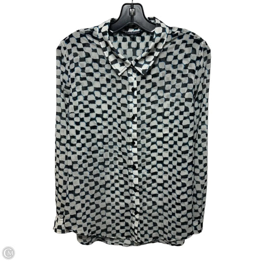 Top Long Sleeve By Liverpool In Tie Dye Print, Size: M