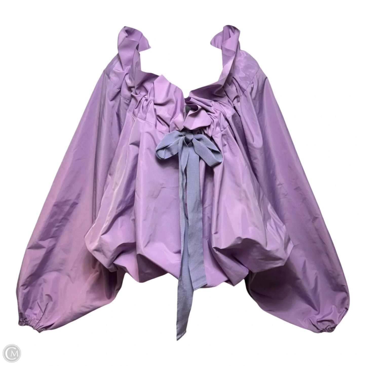 La Patou Blouse Long Sleeve By Patou In Wisteria Recycled Faille, Size: 8 (40)