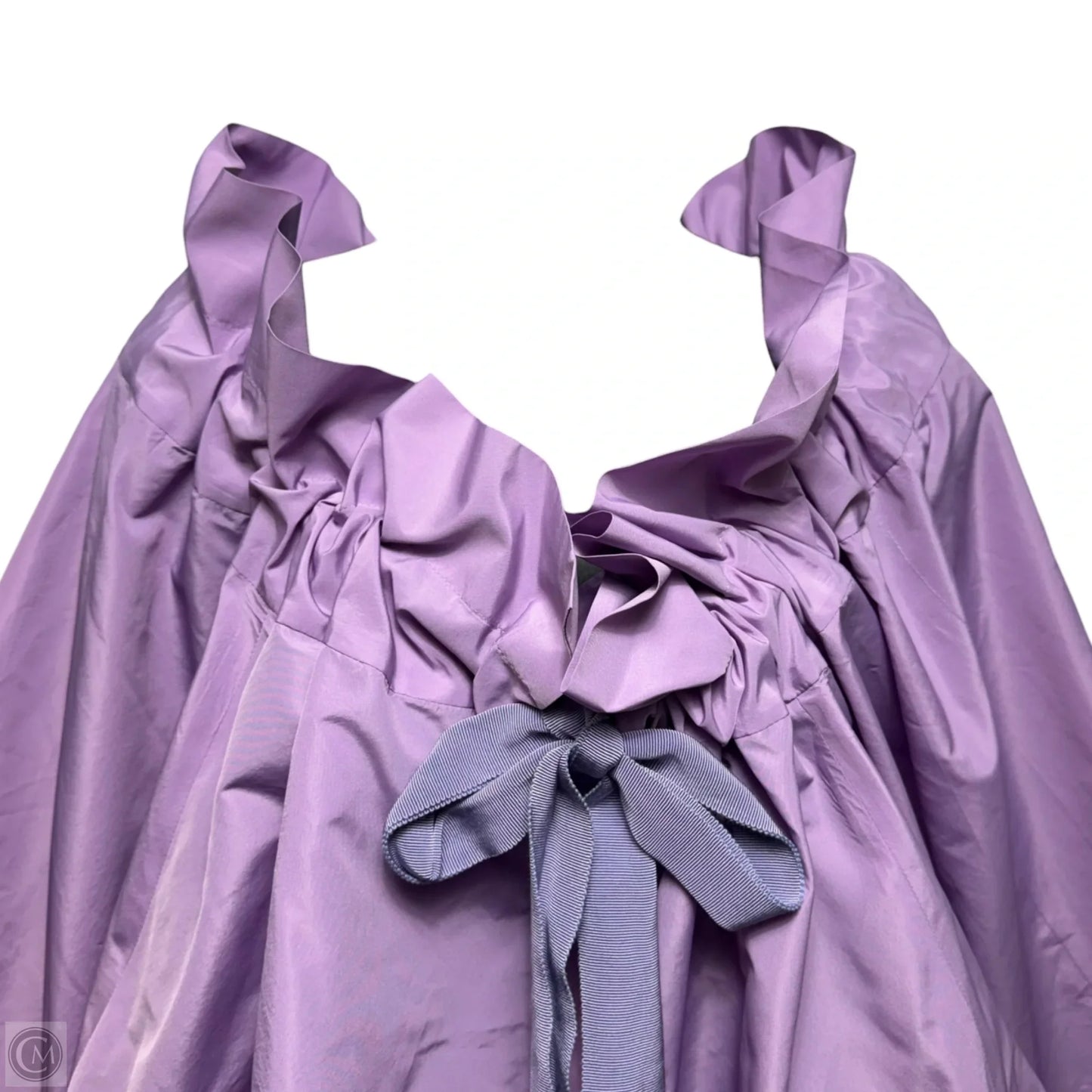La Patou Blouse Long Sleeve By Patou In Wisteria Recycled Faille, Size: 8 (40)