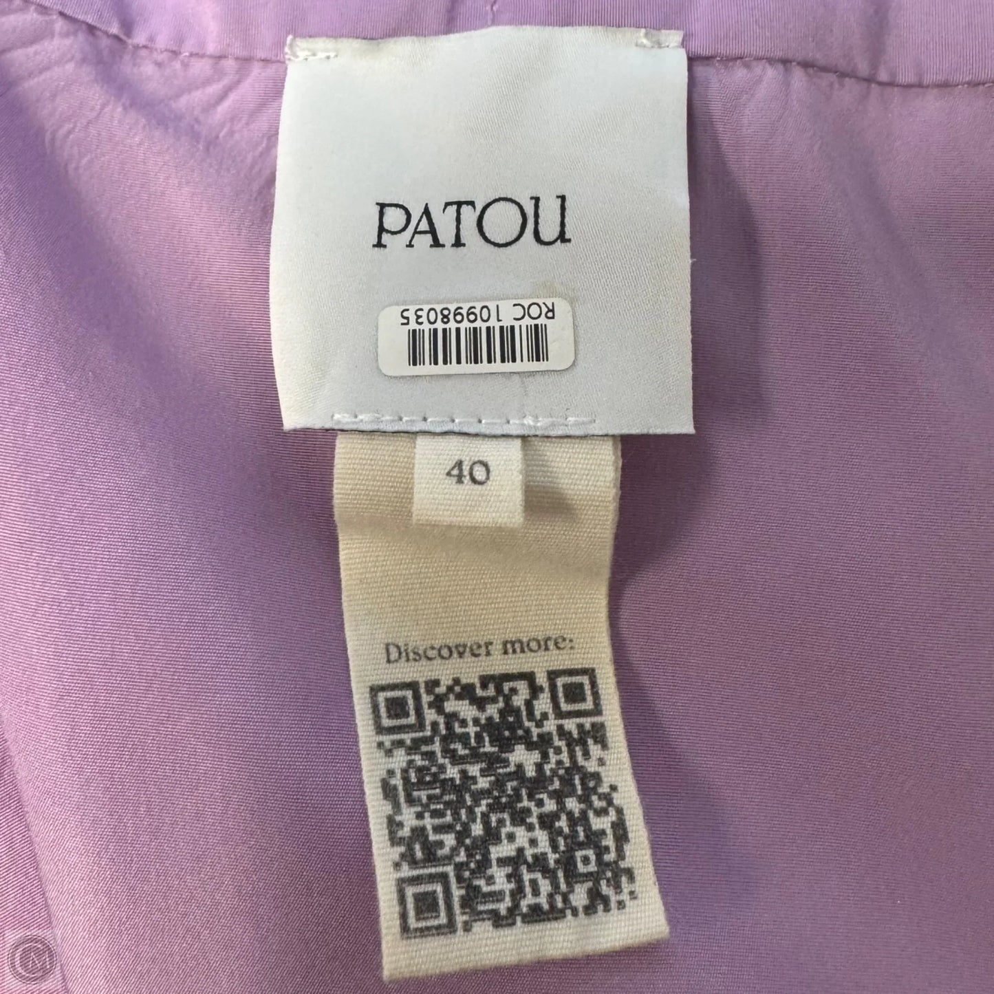La Patou Blouse Long Sleeve By Patou In Wisteria Recycled Faille, Size: 8 (40)