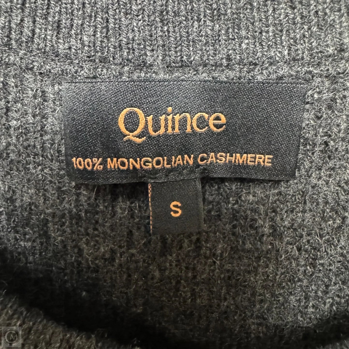 Mongolian Cashmere Sleeveless Midi Sweater Dress By Quince In Heather Charcoal, Size: S