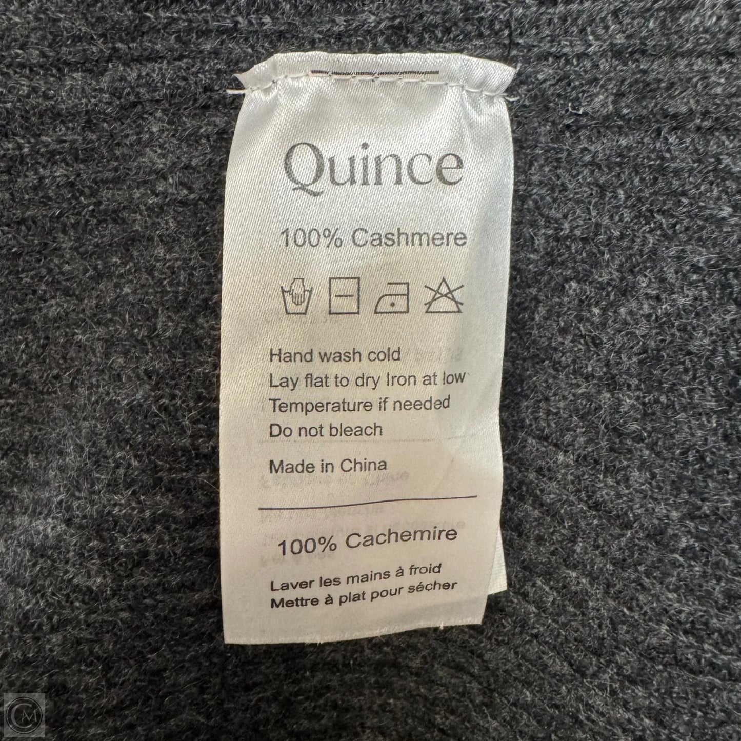 Mongolian Cashmere Sleeveless Midi Sweater Dress By Quince In Heather Charcoal, Size: S