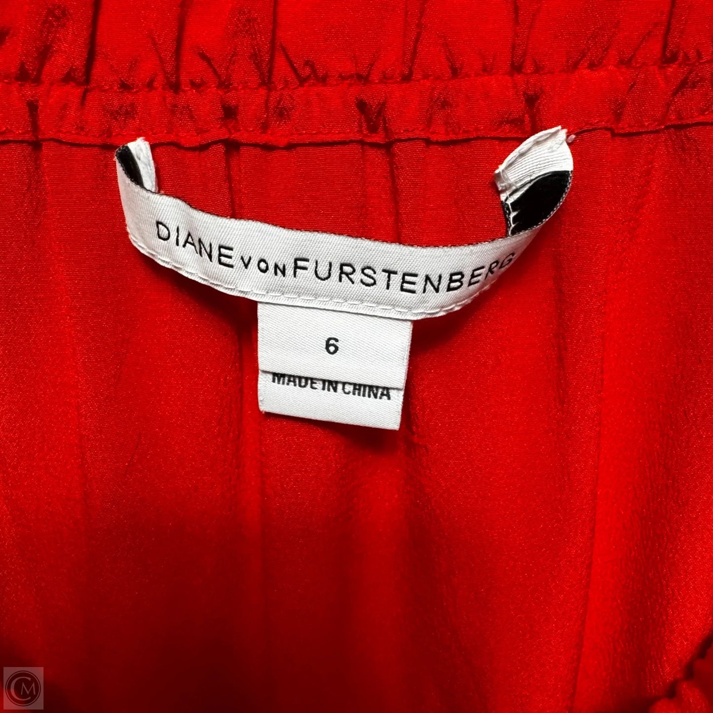 Miranda Silk Romper Designer By Diane Von Furstenberg In Red, Size: 6