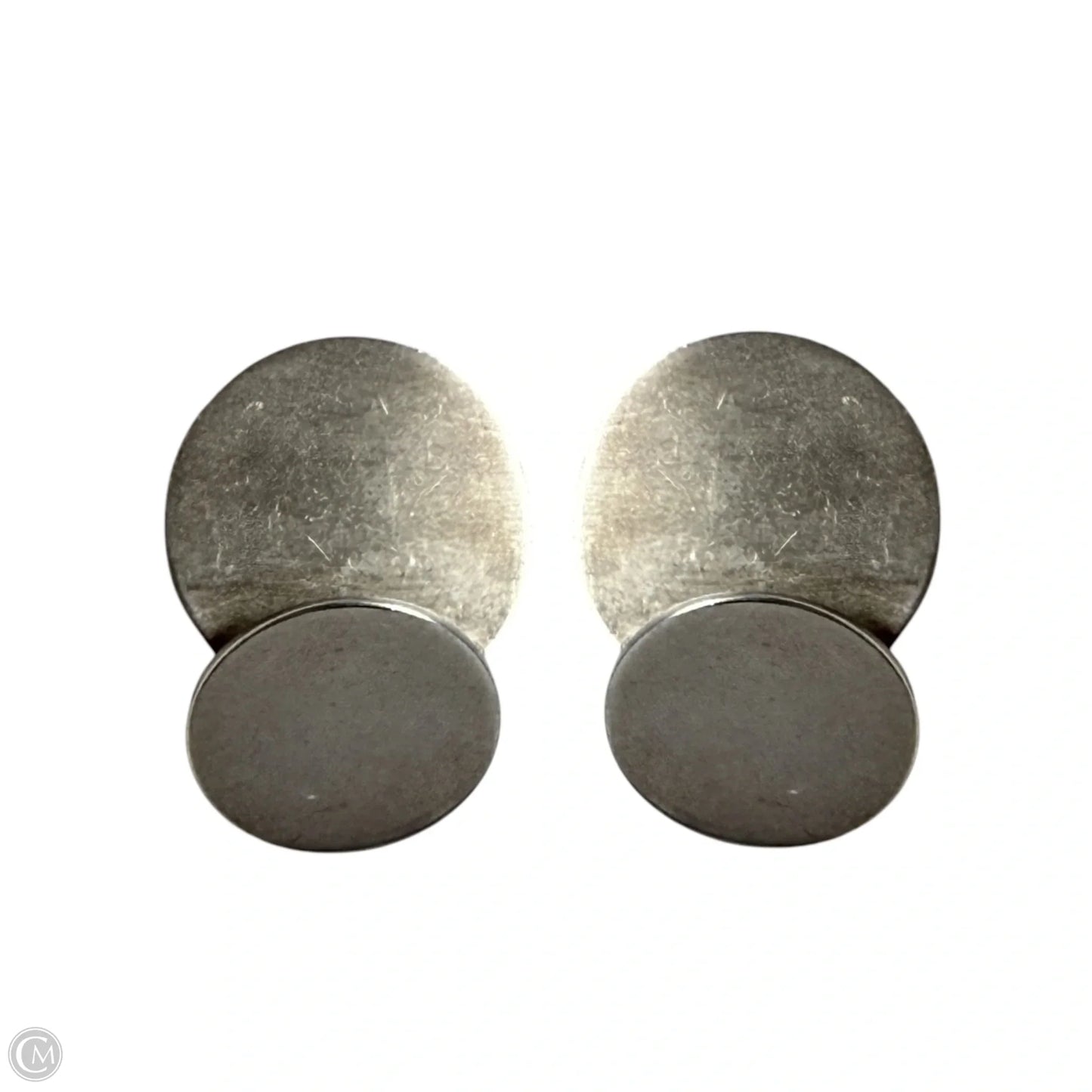 Sterling Silver Modernist Post Earrings By Betty Cooke