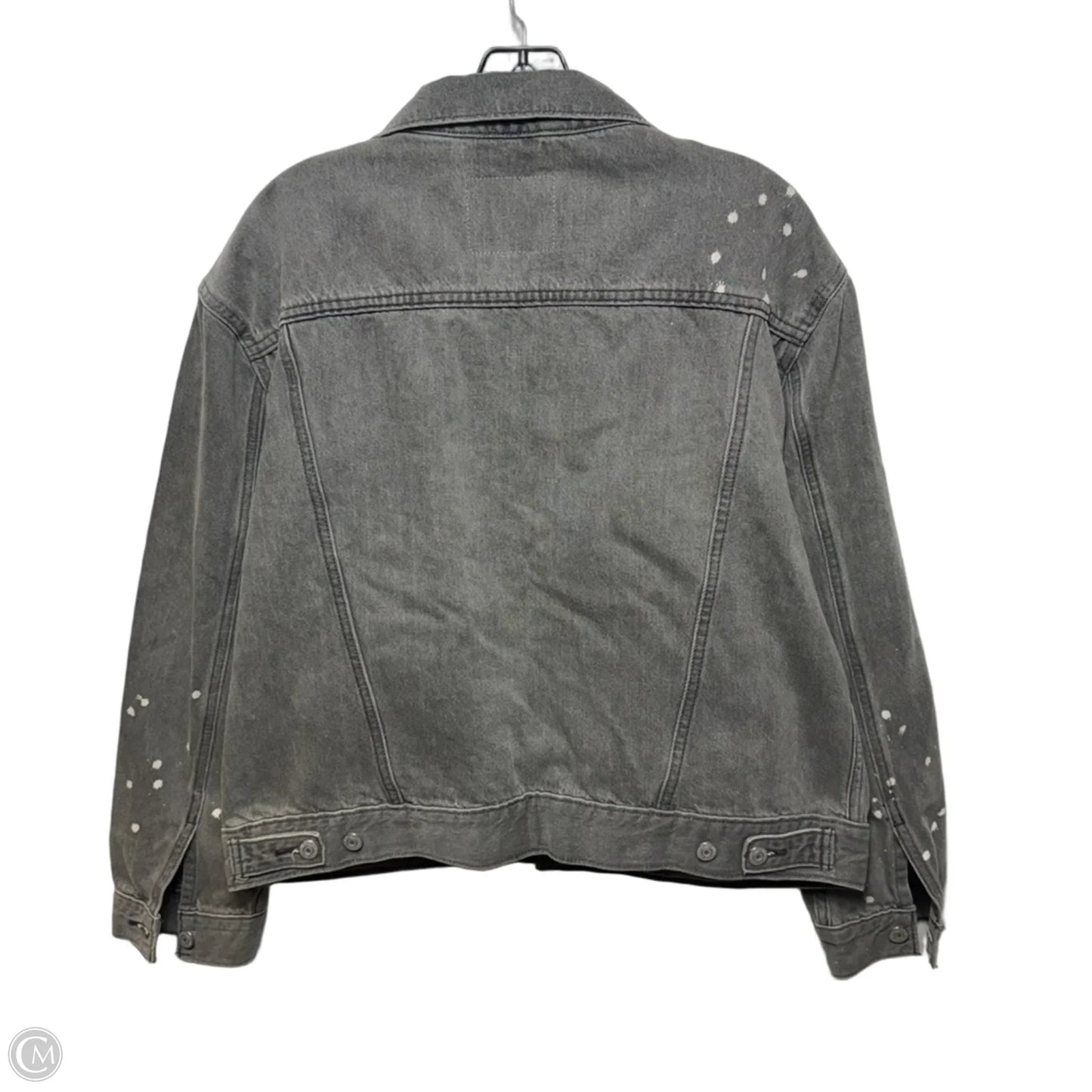 Jacket Denim By Levis In Grey, Size: Xl