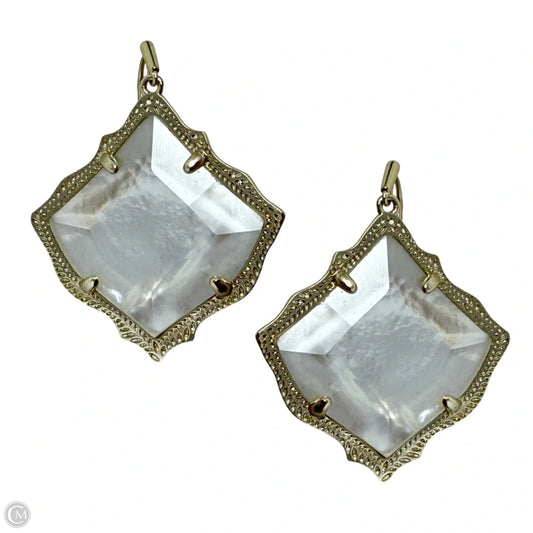 Kyrie 14K gold plated Dyed Ivory Mother-Of-Pearl Earrings Drop By Kendra Scott