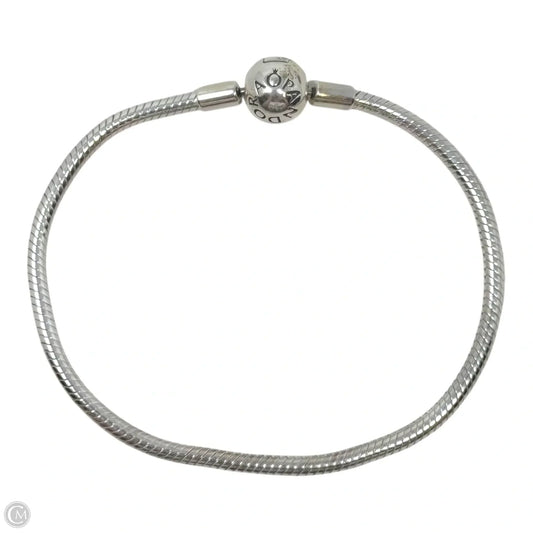 Barrel Clasp Smooth Snake Chain Bracelet Sterling Silver By Pandora