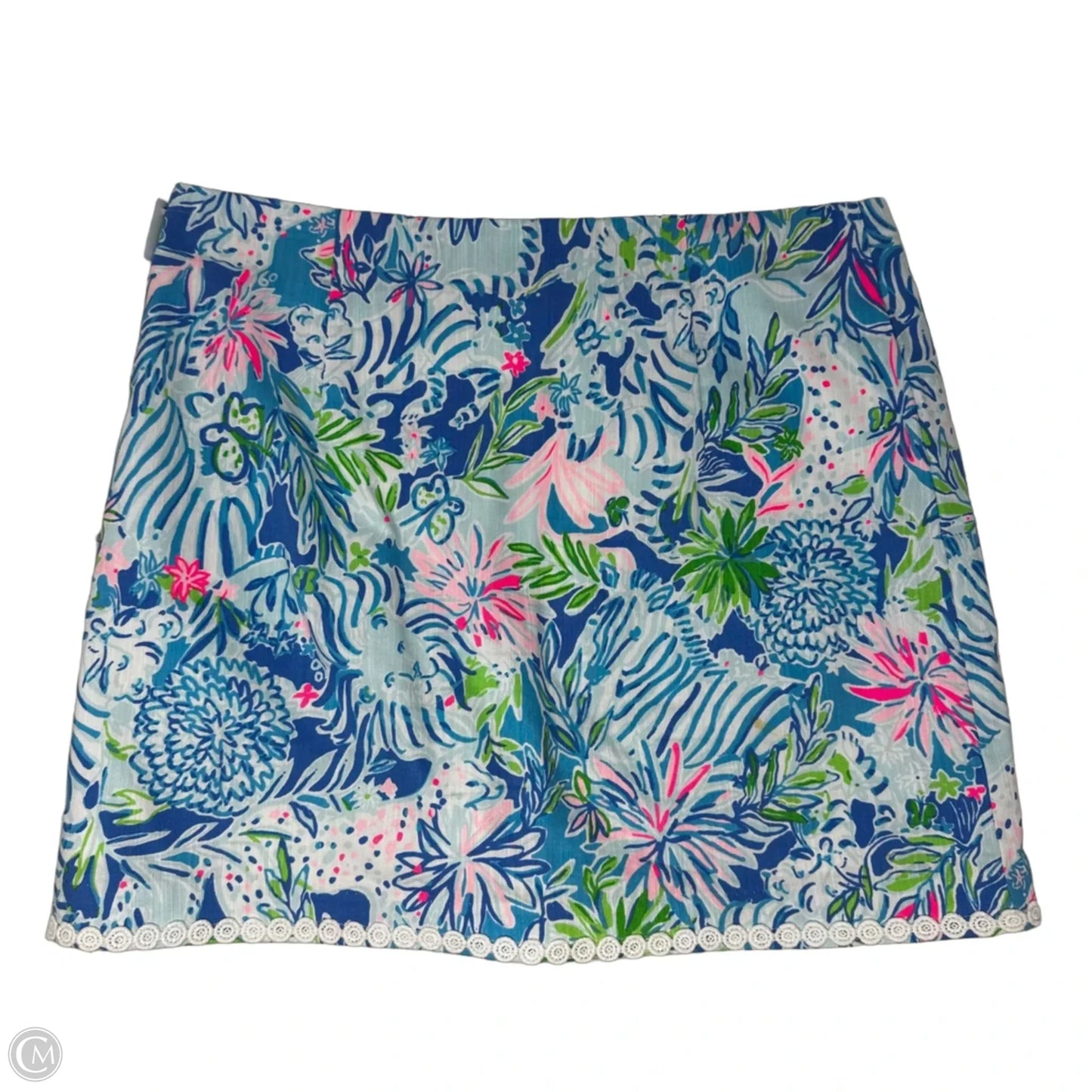 Skort Designer By Lilly Pulitzer In Blue & Pink, Size: 8