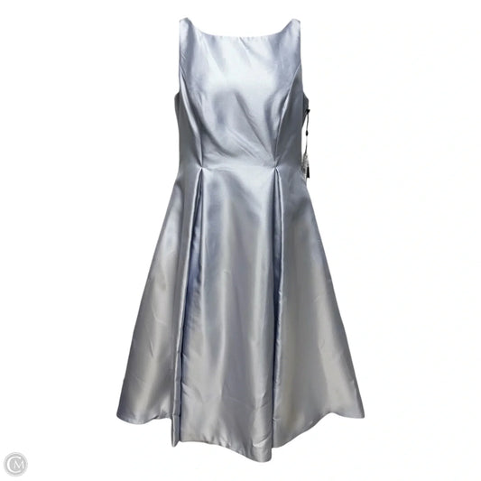 Sleeveless Tea Length Dress Party Midi By Adrianna Papell In Blue, Size: 12