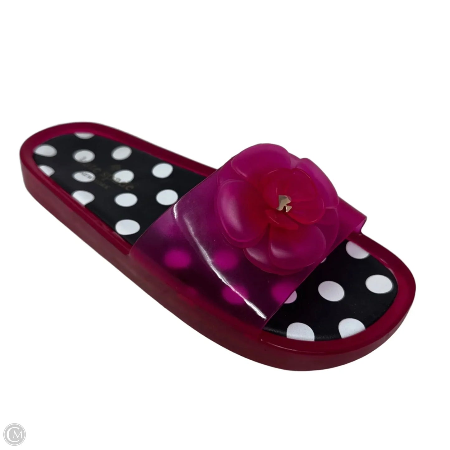 Jelly Flower Slide Sandals Designer By Kate Spade In Pink, Size: 8