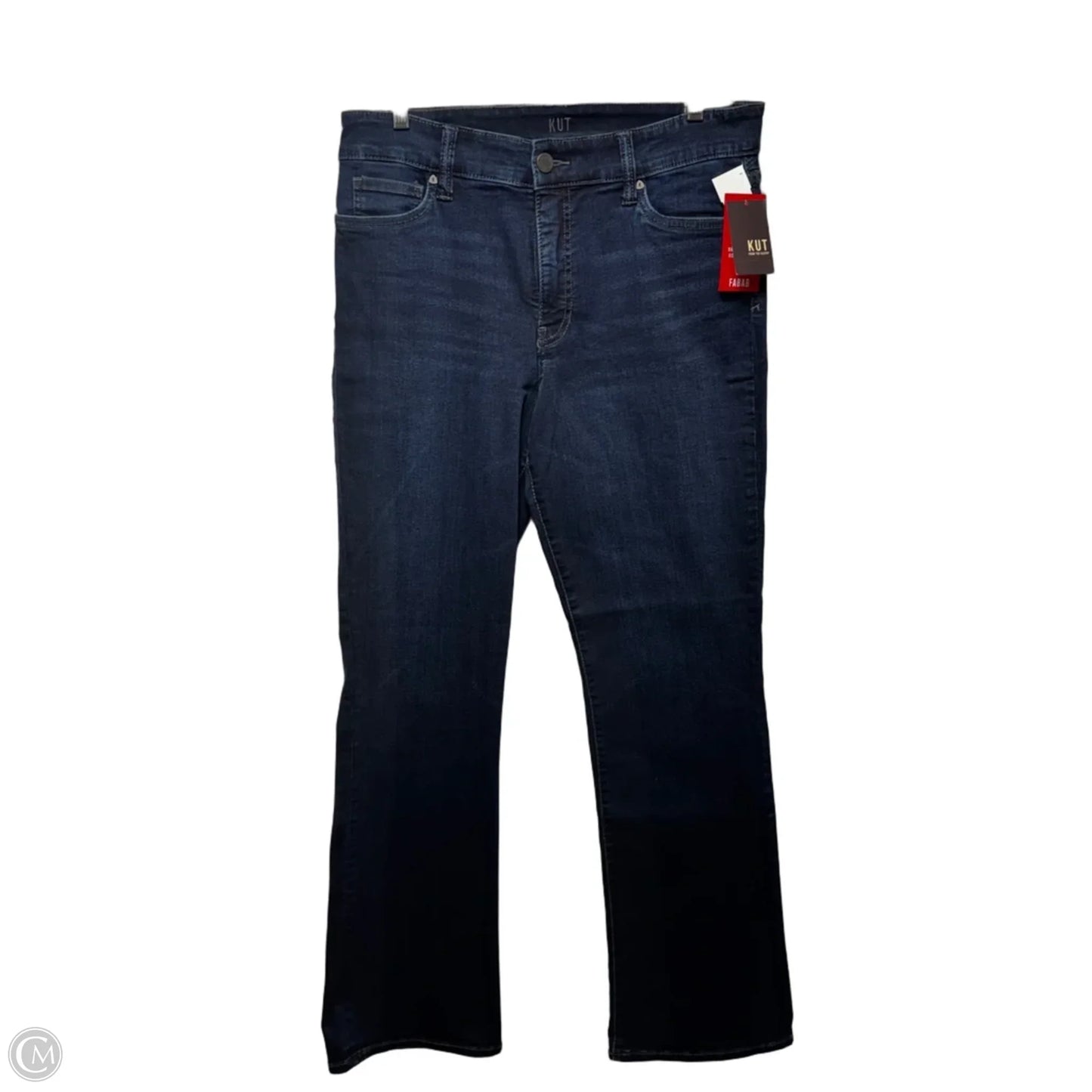 High Rise Fab Ab Baby Bootcut Jeans By Kut In Blue Denim, Size: 12