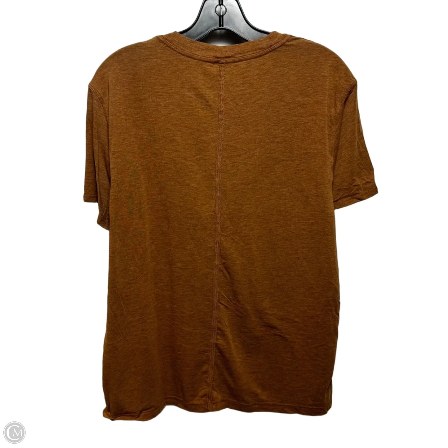 Athletic Top Short Sleeve By Lululemon In Brown, Size: 6